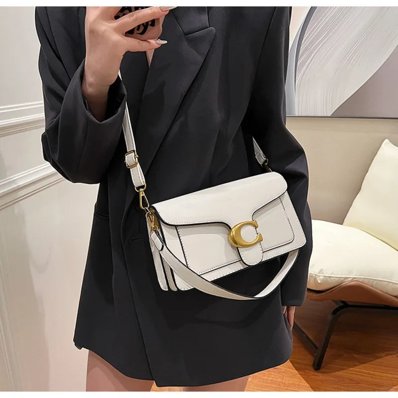 2026 New Niche Solid Color Small Square Bag Premium Texture Simple Versatile Multi-compartment Shoulder Crossbody Bag Fashion