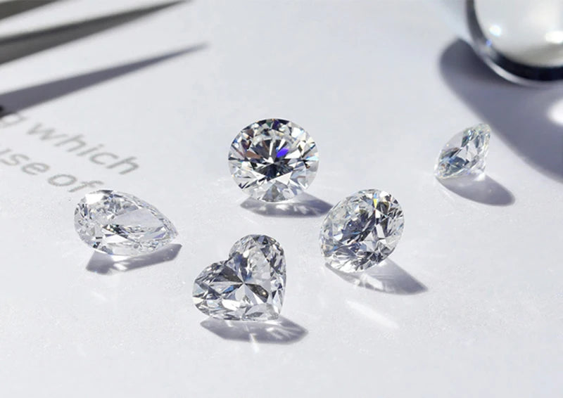 100% Real D Color VVS 3EX Lab Grown Diamond 1.3mm~3.4mm Without Certificate Loose Diamonds Diy For Jewllery Super White Pure