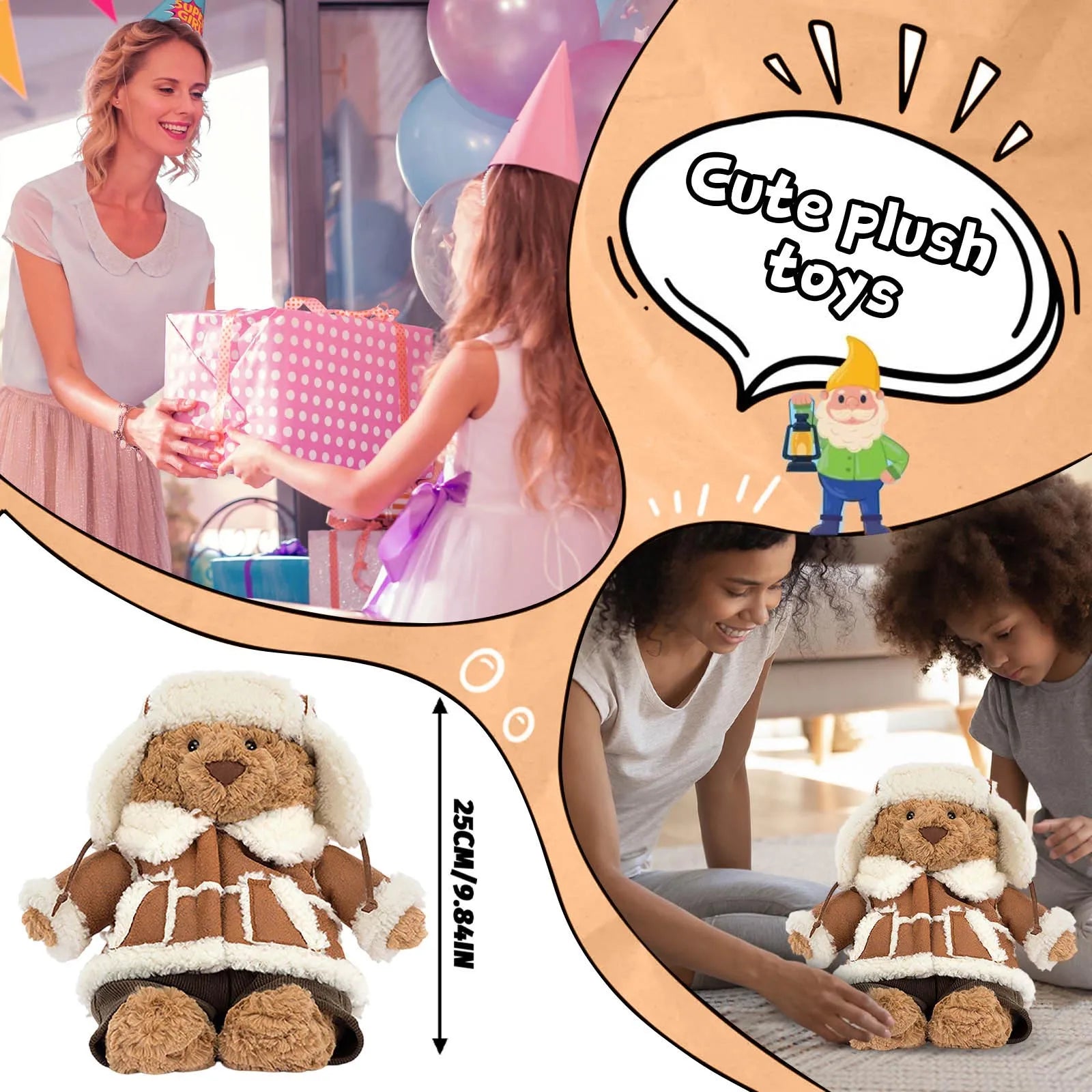 Trending Products！ 9.84in Plush Toys, Cute And Perfect Birthday Gifts For Friends And Classmates, Graduation Gifts