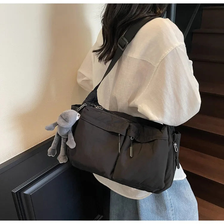 Spring and summer canvas bag women's new hot selling women's bag Youjia high-end sense one-shoulder crossbody bag light luxury n