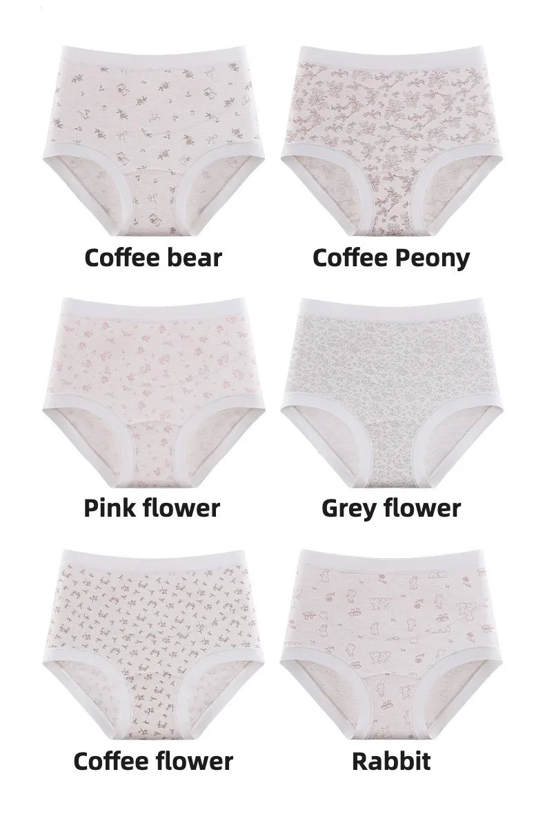 Postpartum Panties Breathable Women's Cotton Briefs Cartoon Intimate Clothes for Women Maternity Underwear Pregnant Panty Gifts