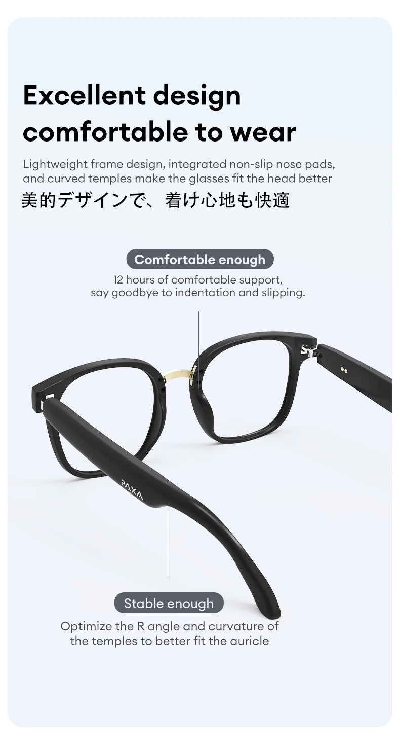 Choice AI Glasses PAXA S7 Pro Photochromic Lenses Sunglasses HD Call Smart Translation Bluetooth Earphones Music Fashion Glasses