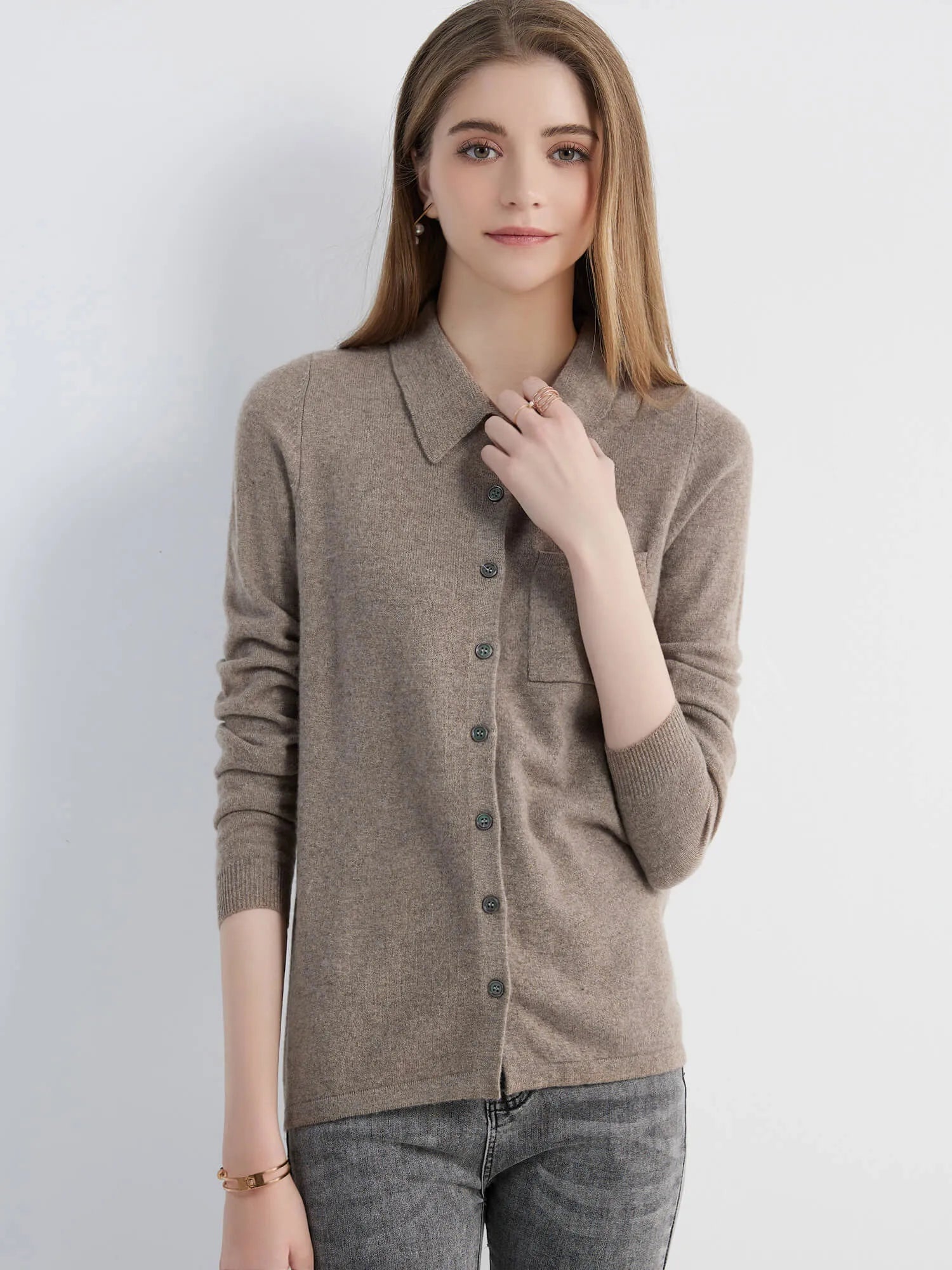 Cardigan for Women Tops Sweater Knitwears Cardigans Knit Coat 100% Wool 2023 Spring Vintage Jumper Jacket Clothes Korean Fashion