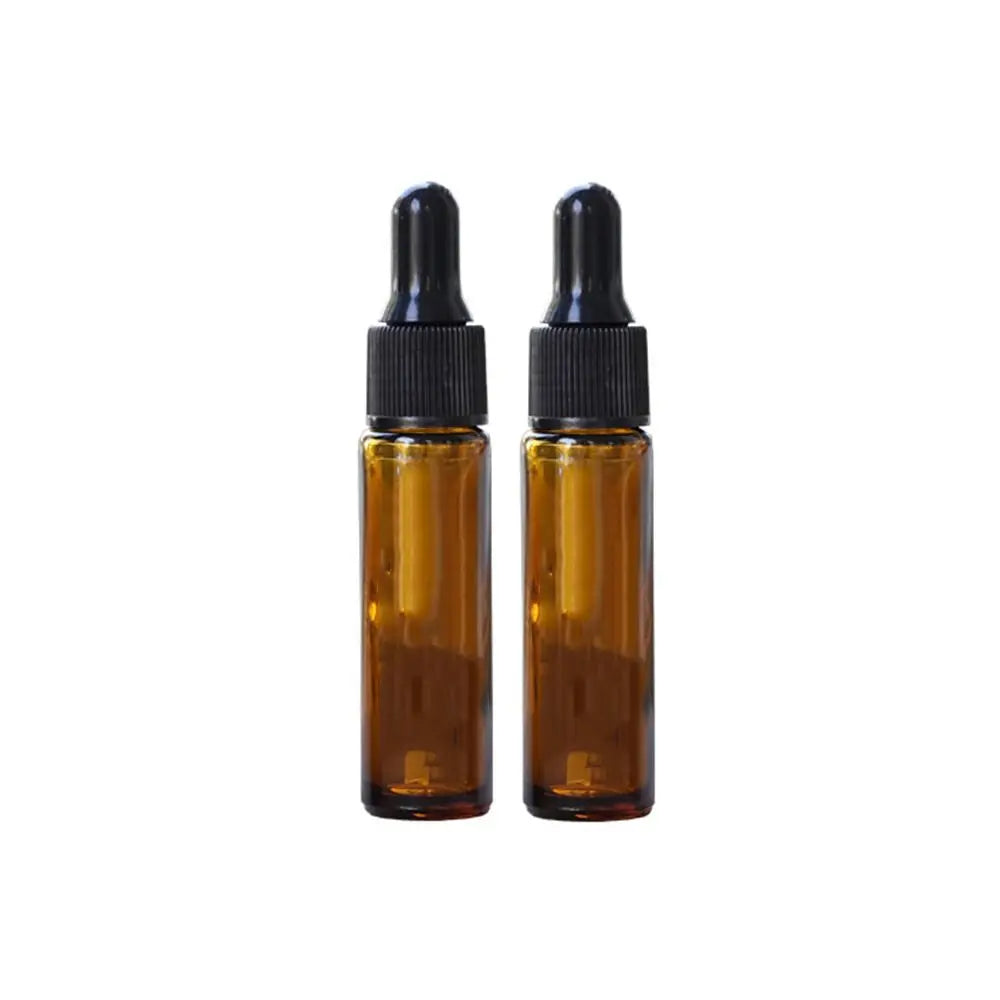 2Pcs 10ml Essential Oil Bottle doterra Amber Thick Glass Roller Bottle Perfume Spray Bottle Dropper Bottle Travel sub-bottling