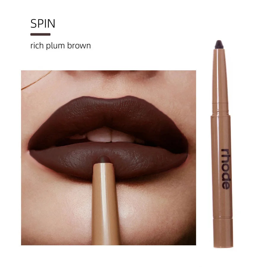 Rhod Skin Peptide Lip Shape Pen Lip Liner Long Lasting Lip Tint Pencil Pen Makeup Lipstick Powder Blusher Gloss Makeup Lipliner