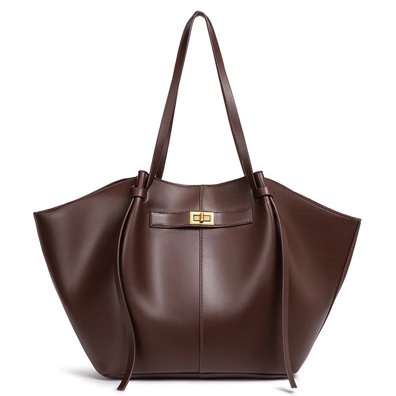 Lightweight Large Capacity 2025 New Bat-Shaped High Street Handbag European and American Style Trendy Single Shoulder Crossbody