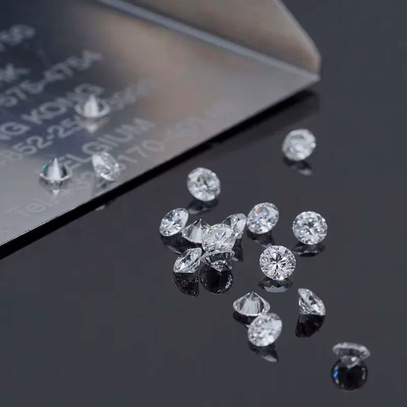 100% Real D Color VVS 3EX Lab Grown Diamond 1.3mm~3.4mm Without Certificate Loose Diamonds Diy For Jewllery Super White Pure