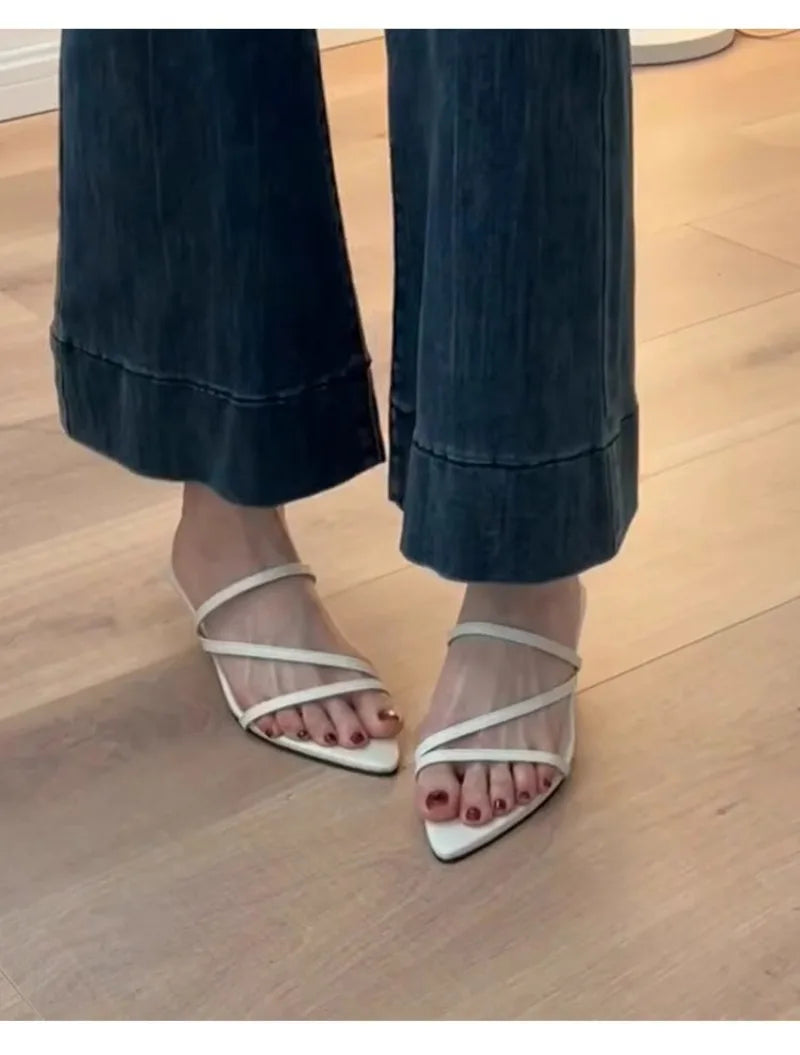 Hot selling Slippers Women Wedges Sandals High Heels Shoes Summer 2025 Sexy Beach Shoes Casual Flip Flops Slides Woman