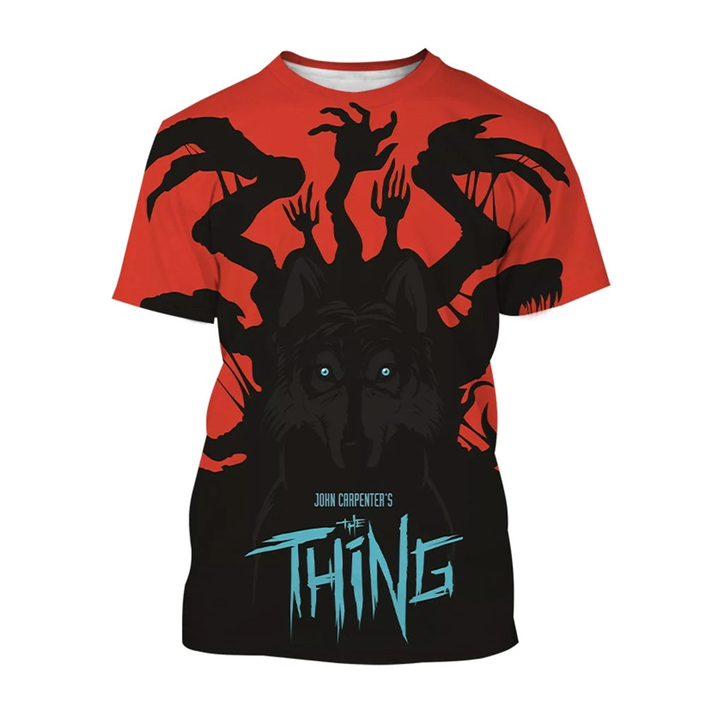 Summer hot selling trend breathable short sleeved T-shirt fun 3D printed printed street wear comfortable short sleeved top