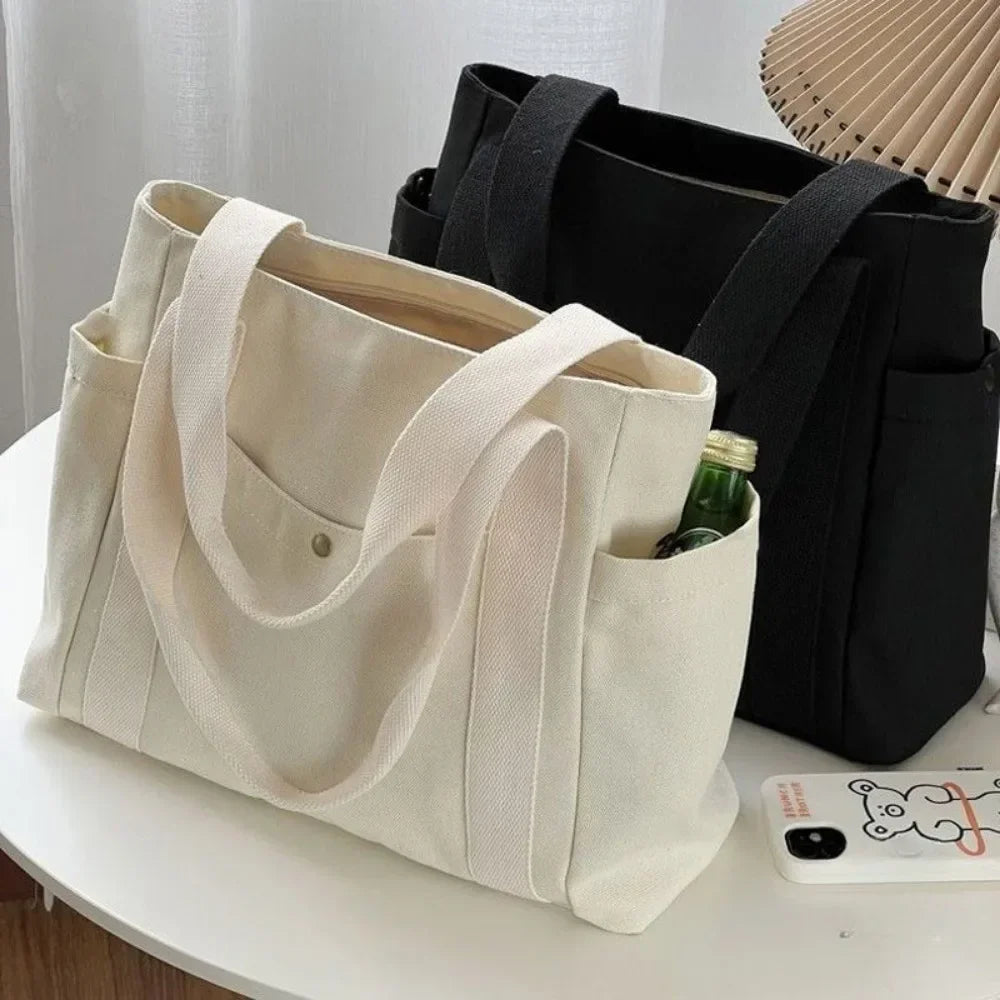 =Women’s Casual Canvas Commuter Tote Bag