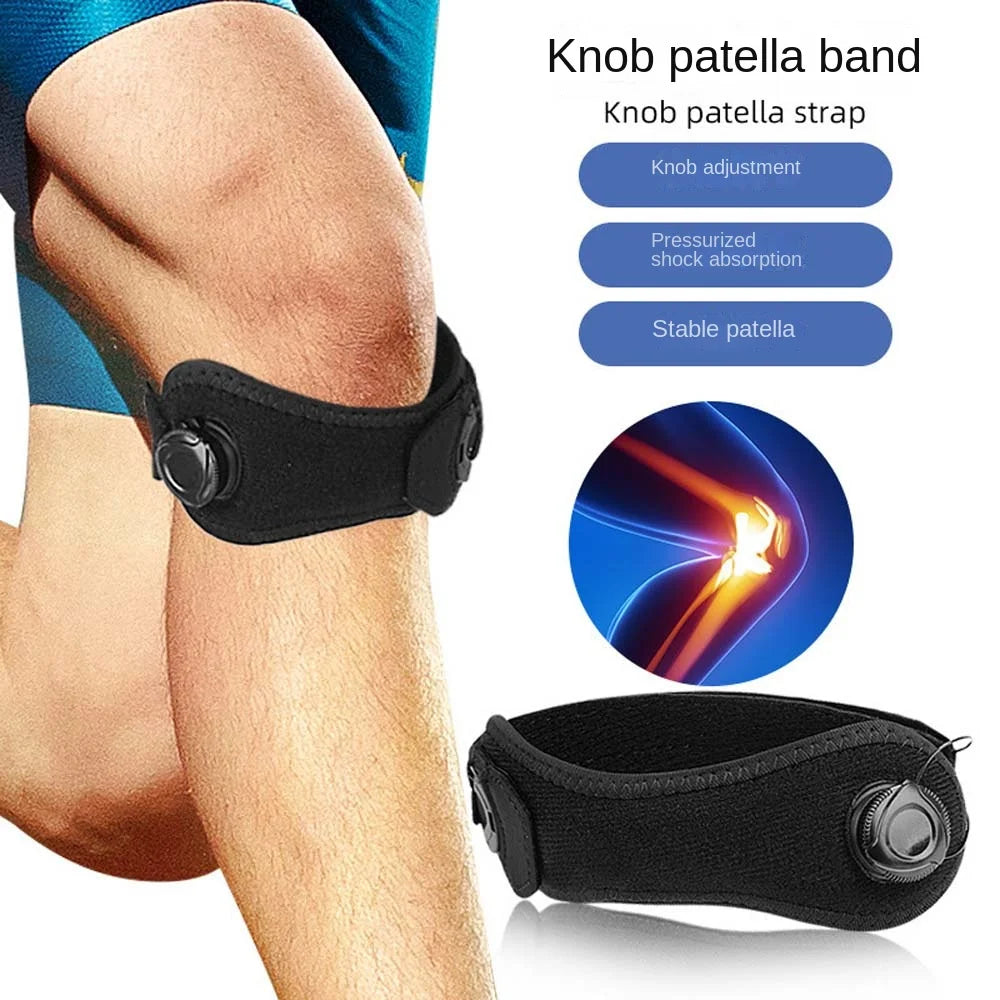 Adjustable Knob Sports Knee Guard Band Protecting Meniscus Tendon Injury Patellar Strap Knee Pads Prevent Ligament Strain