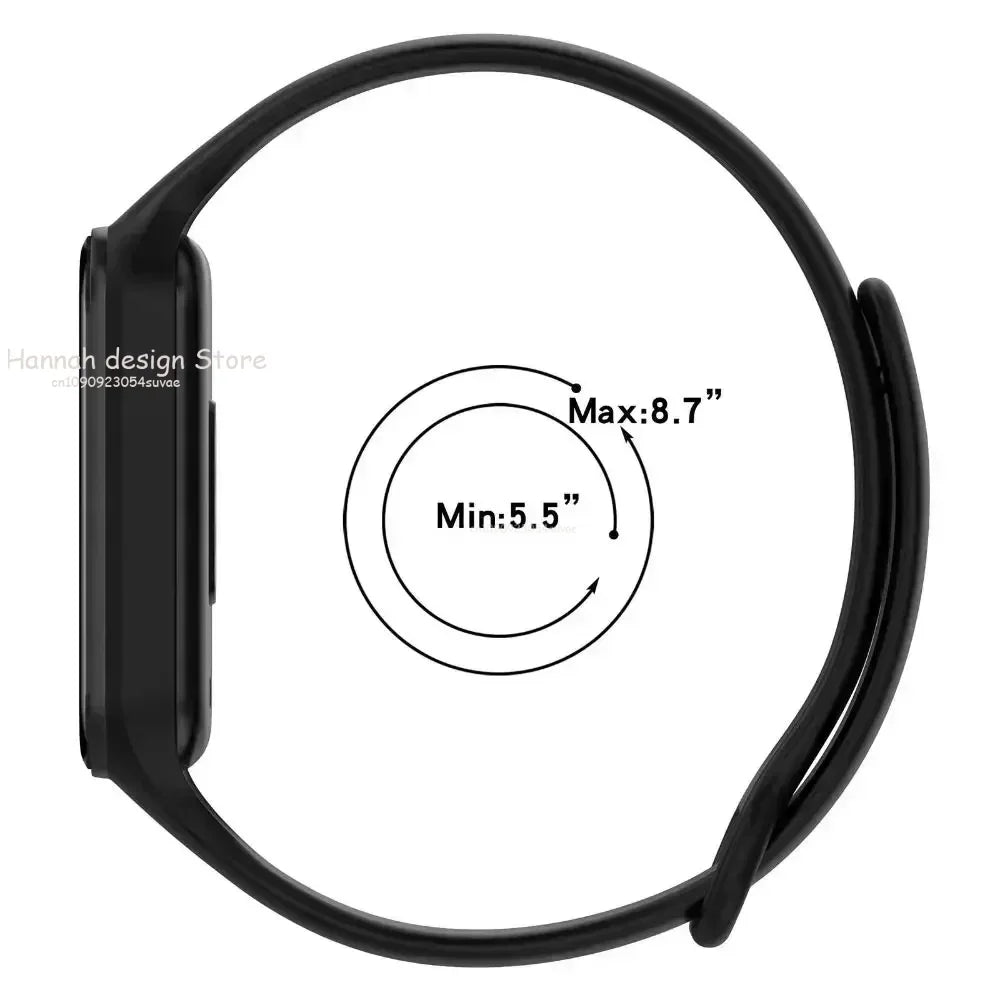 Silicone Strap for Xiaomi Band 8 Active Strap Replacement Sport Band Wristband Correa Bracelet Mi Smart Band 8 Active Watchband