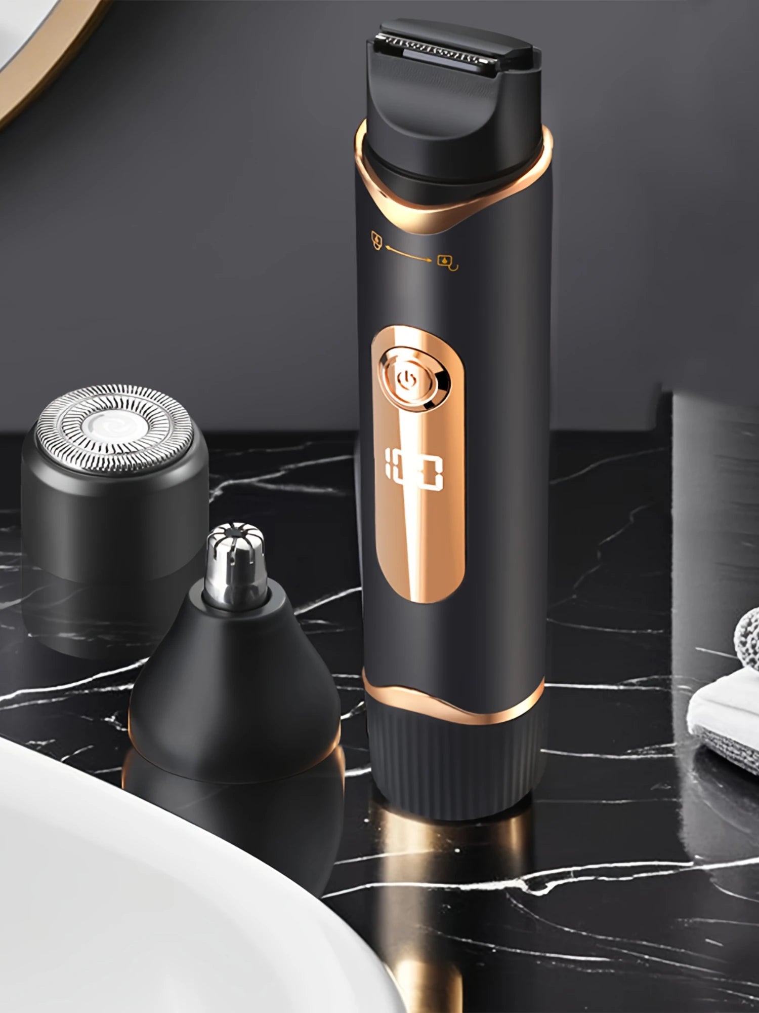 Body Trimmer, 3-in-1 Electric Shaver, Groin Trimmer, Multi-Purpose Trimmer Suitable for Pubic Hair,