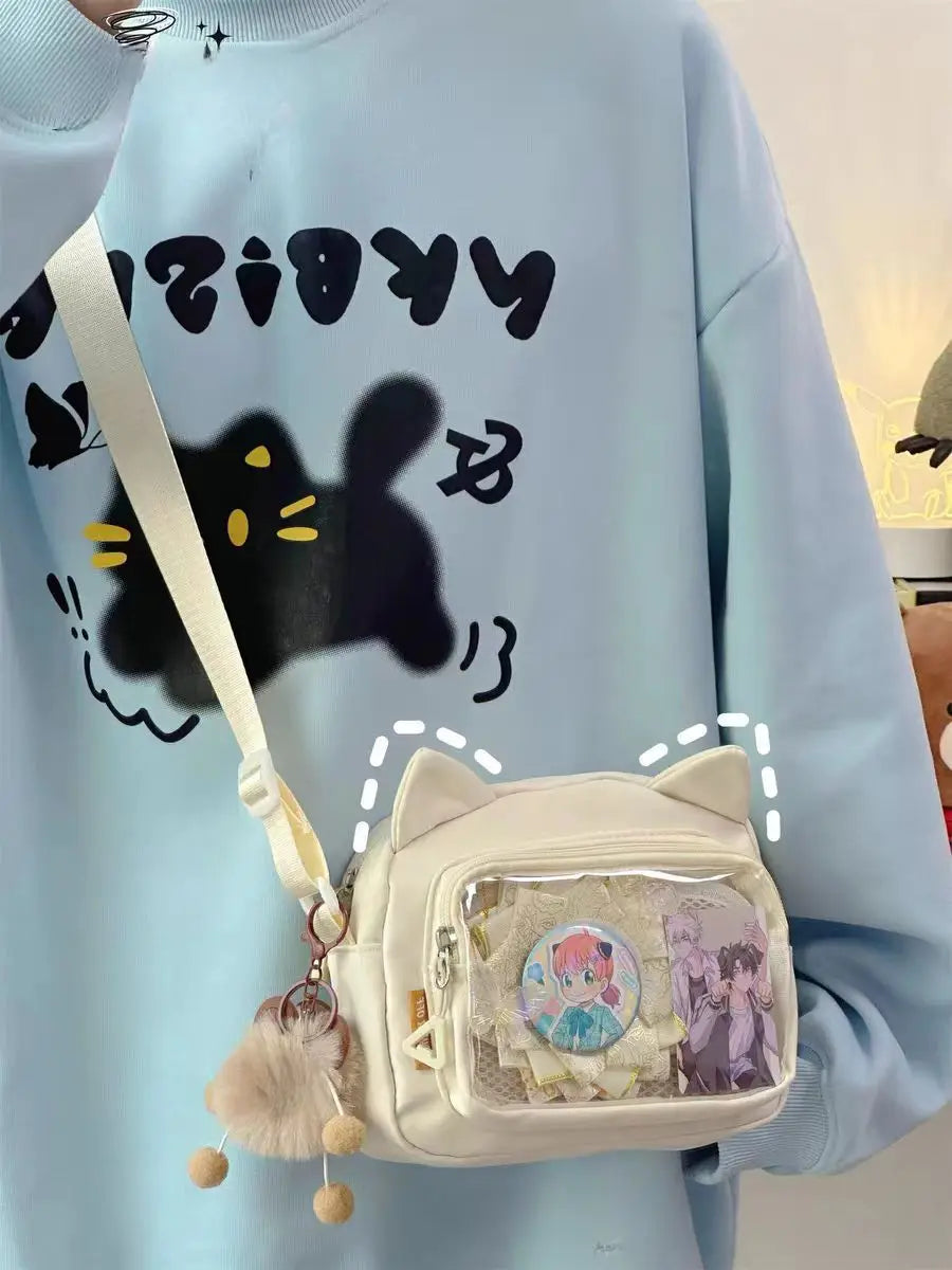 Y2K Fashion Transparent Ita Bag Backpack Style