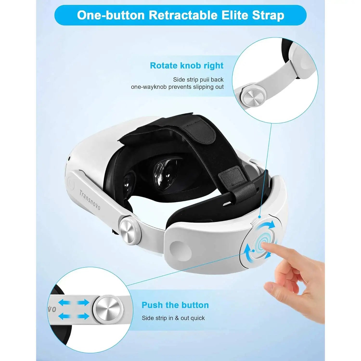 Adjustable Head Strap for Meta/Oculus Quest 2