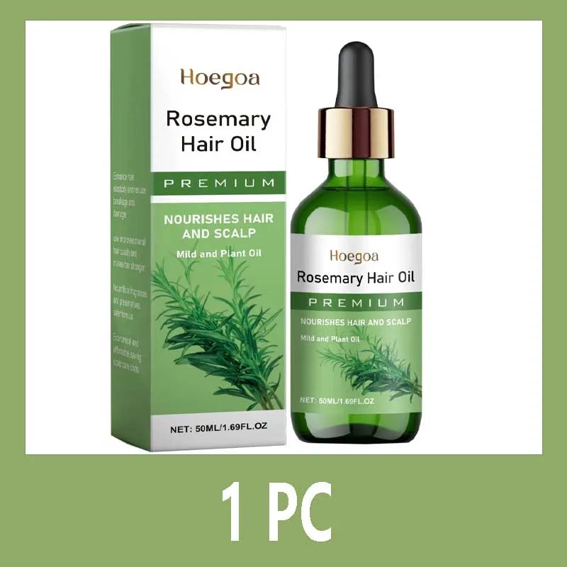50ml Rosemary Hair Oil Contains Batana Castor Seed Nourishing Moisturizing Smoothing  Anti Hair Loss Fast Regrowth Thick Hair