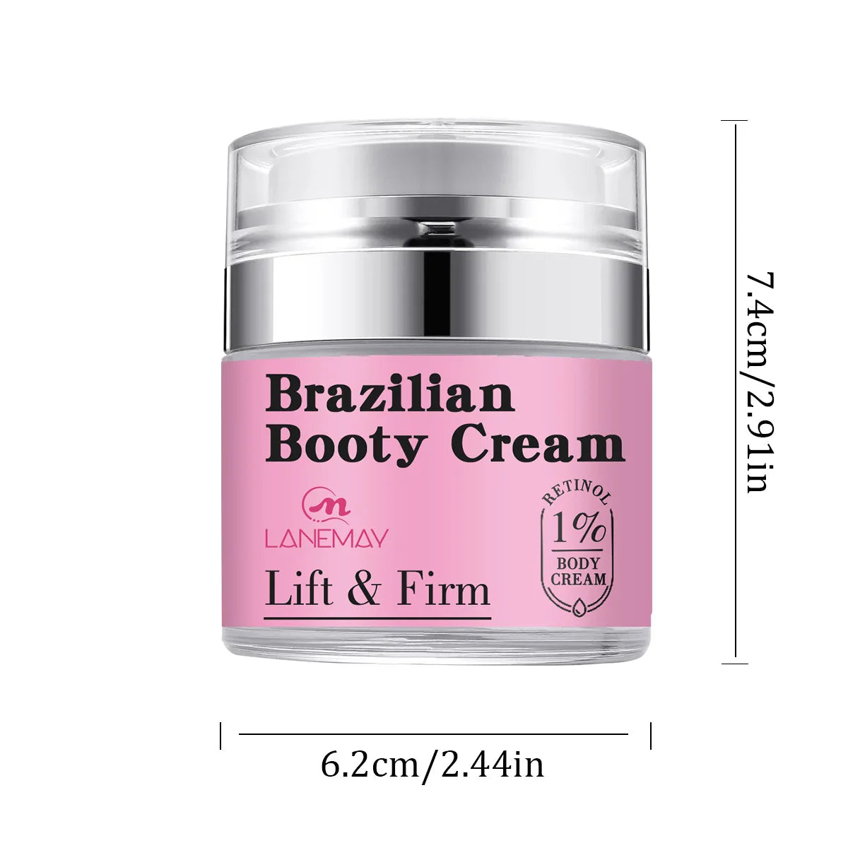 Brazilian Booty Cream Containing retinol makes the skin tight, rich and elastic, and lifts the buttocks to make them sexier