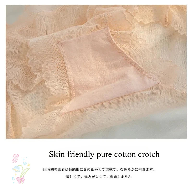 Women Underwear Panty Sexy Lace Pantiesr Girl Hollow Out Comfort Briefs Low Waist Seamless Underpants Female Calzones Para Mujer