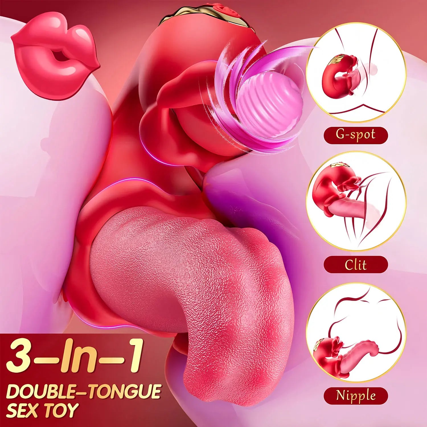 Adult Sex Toy Vibrator for Women Vagina Massager Dildo Licking Clitoral Clit Stimulator Pleasure Tools Adult Products