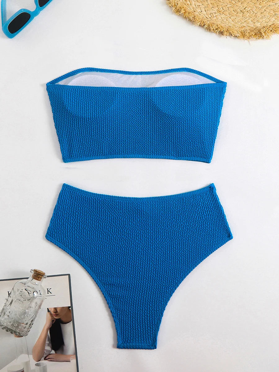 Sexy Women's Swimsuit 2025 Summer Bikini Two-piece Swimwear for Woman Beachwear High Waist Bikinis Sets Swimming Bathing Suits