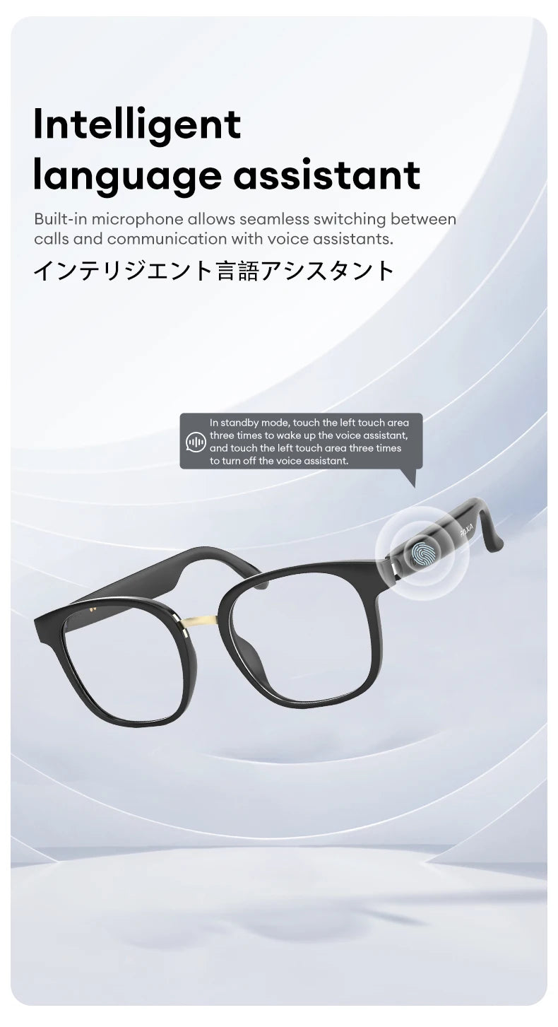 Choice AI Glasses PAXA S7 Pro Photochromic Lenses Sunglasses HD Call Smart Translation Bluetooth Earphones Music Fashion Glasses