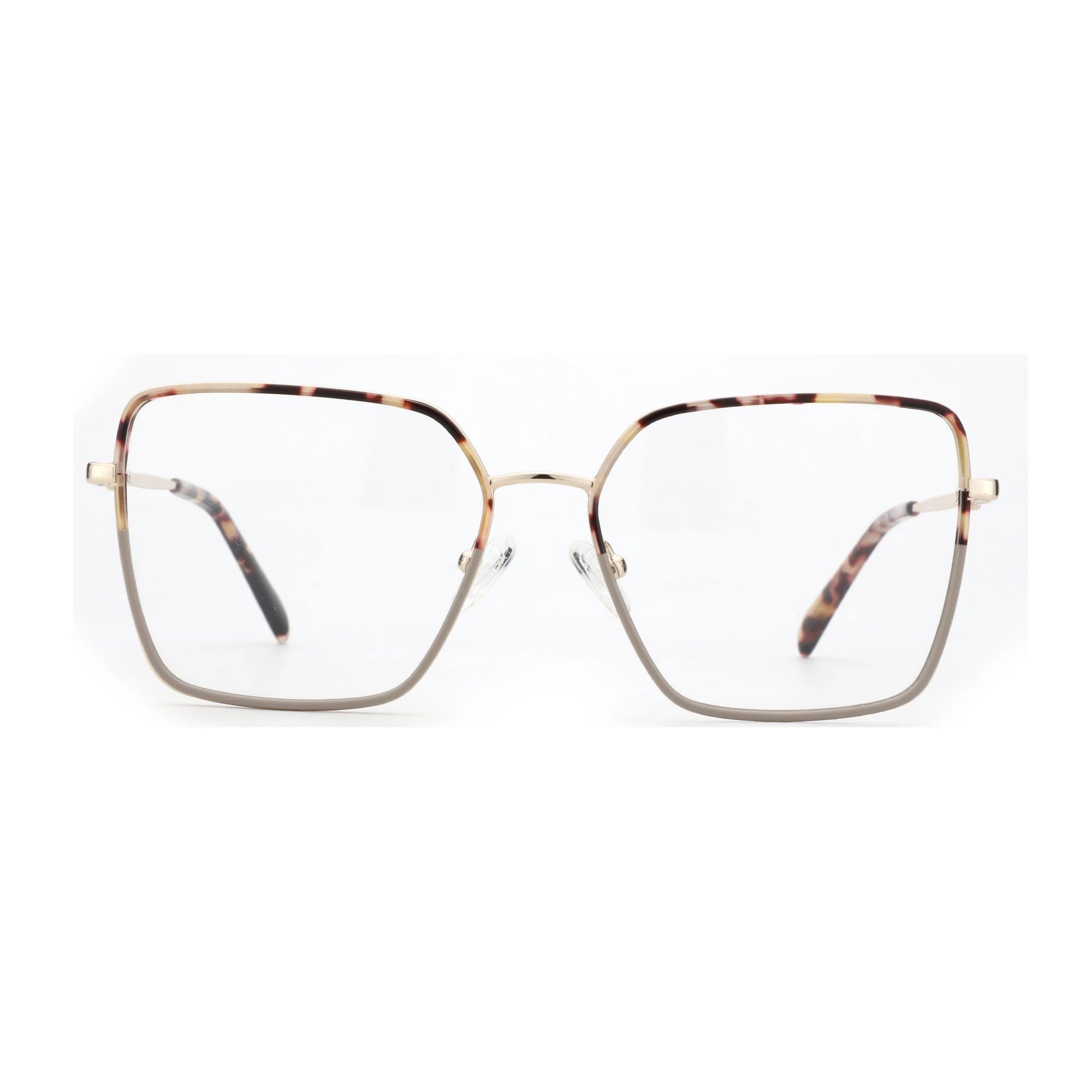 ZENOTTIC Unisex Square Metal Optical Frame High Quality Fashion Eyeglasses Comfort Daily Eyewear