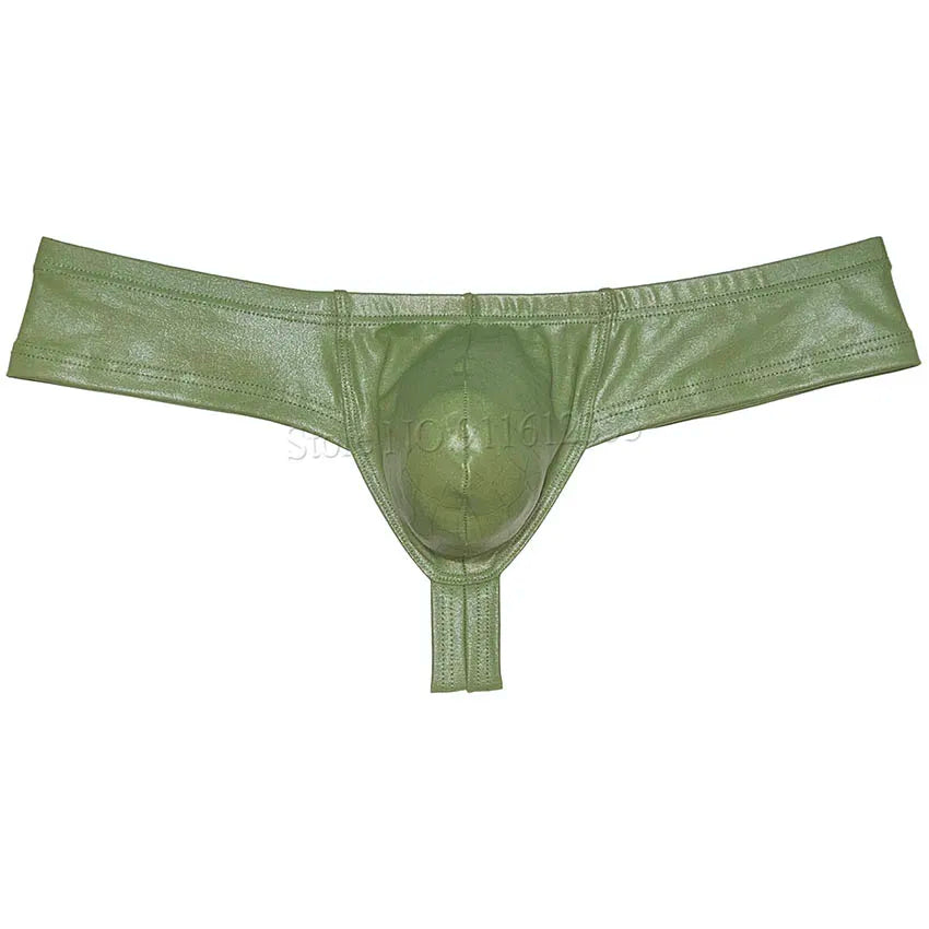 Sexy Men's Soft Wet Look Underwear Pouch Enhancing Underpants Hipster Mini Bikini Boxer Briefs