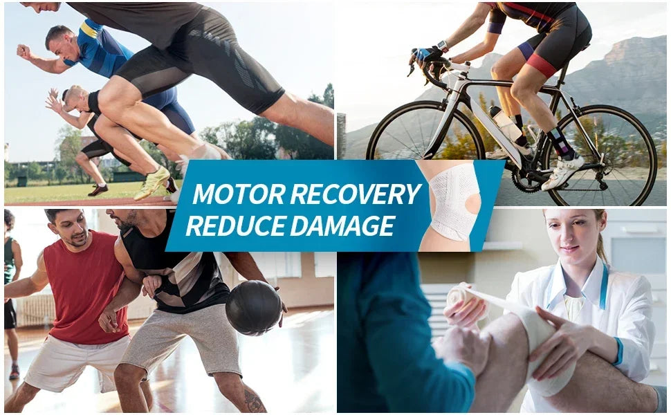 Knee Brace with Side Stabilizers,Breathable Adjustable Knee Support for Meniscus Tear Knee Pain ACL Arthritis Injury Recovery
