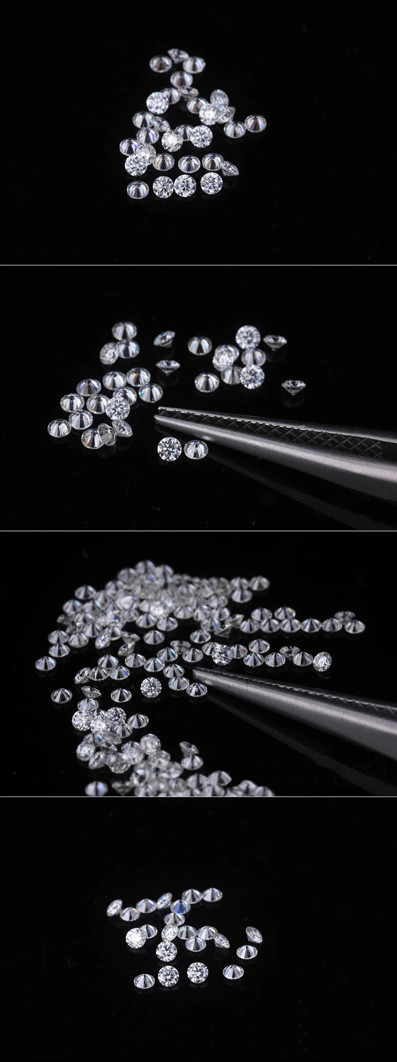100% Real D Color VVS 3EX Lab Grown Diamond 1.3mm~3.4mm Without Certificate Loose Diamonds Diy For Jewllery Super White Pure