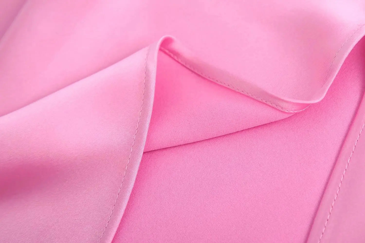 Suninheart Mid-calf Satin Dress Elegant Pink Sexy Sleeveless Cut Out Party Dresses Casual Holiday Birthday Women Clothing