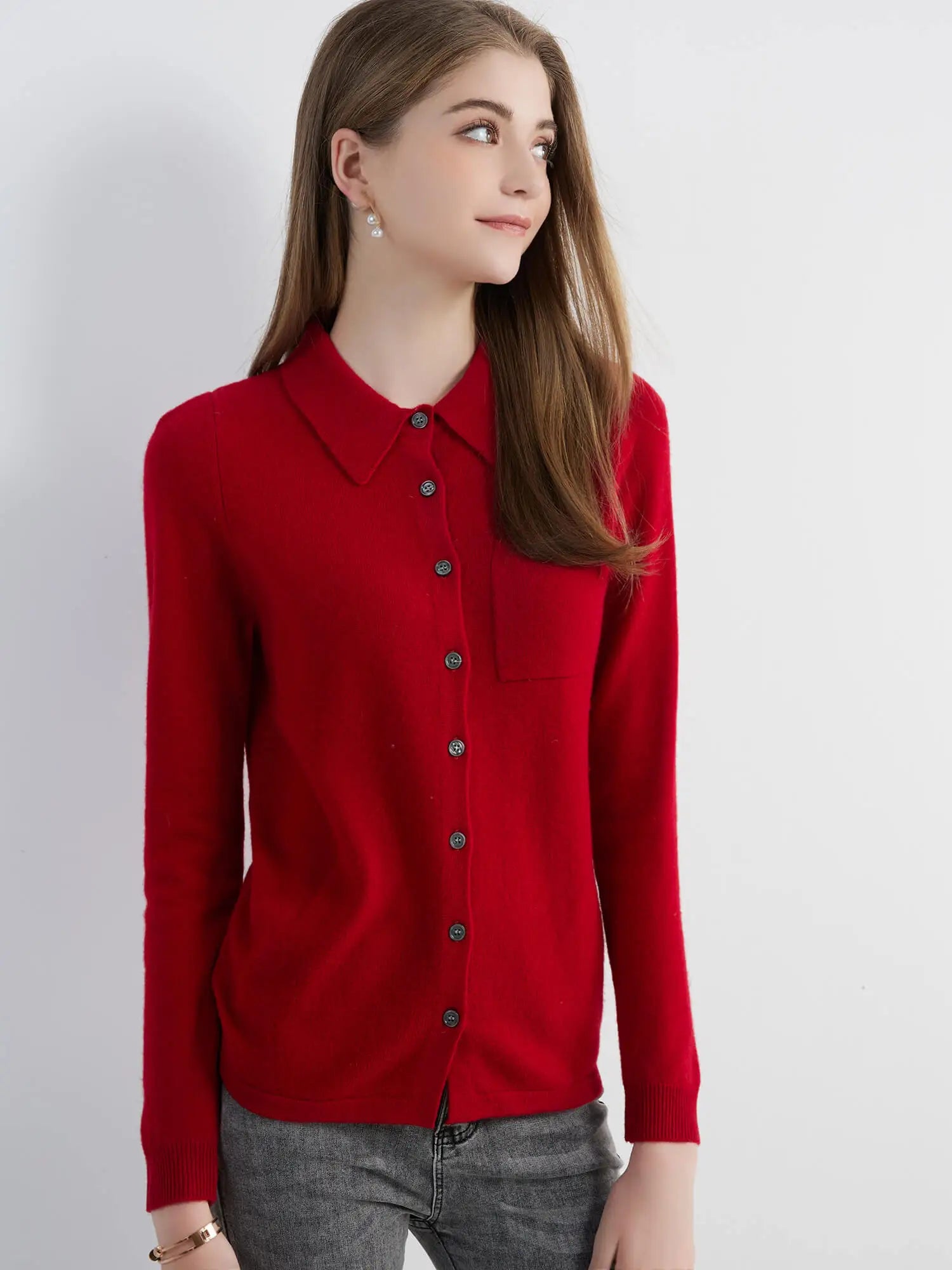 Cardigan for Women Tops Sweater Knitwears Cardigans Knit Coat 100% Wool 2023 Spring Vintage Jumper Jacket Clothes Korean Fashion