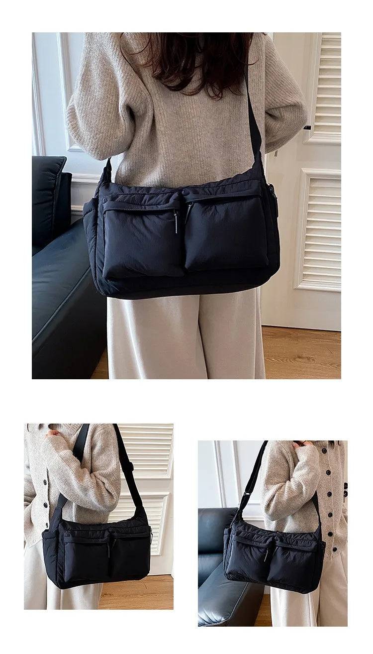 Spring and summer canvas bag women's new hot selling women's bag Youjia high-end sense one-shoulder crossbody bag light luxury n