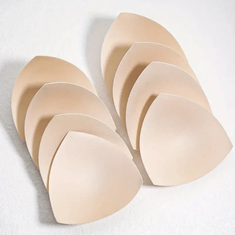 2025 Triangle Sponge Push Up Bra Pads Set for Women Invisible Insert Swimsuit Bikini Breast Enhancers Chest Cup Pads Accessories