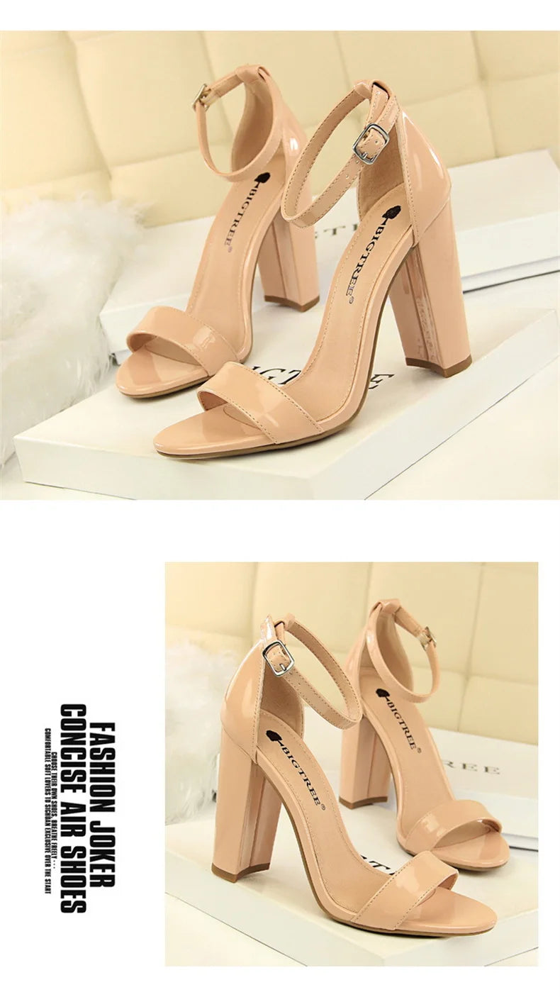 Summer Women’s Gladiator Block Heel Sandals