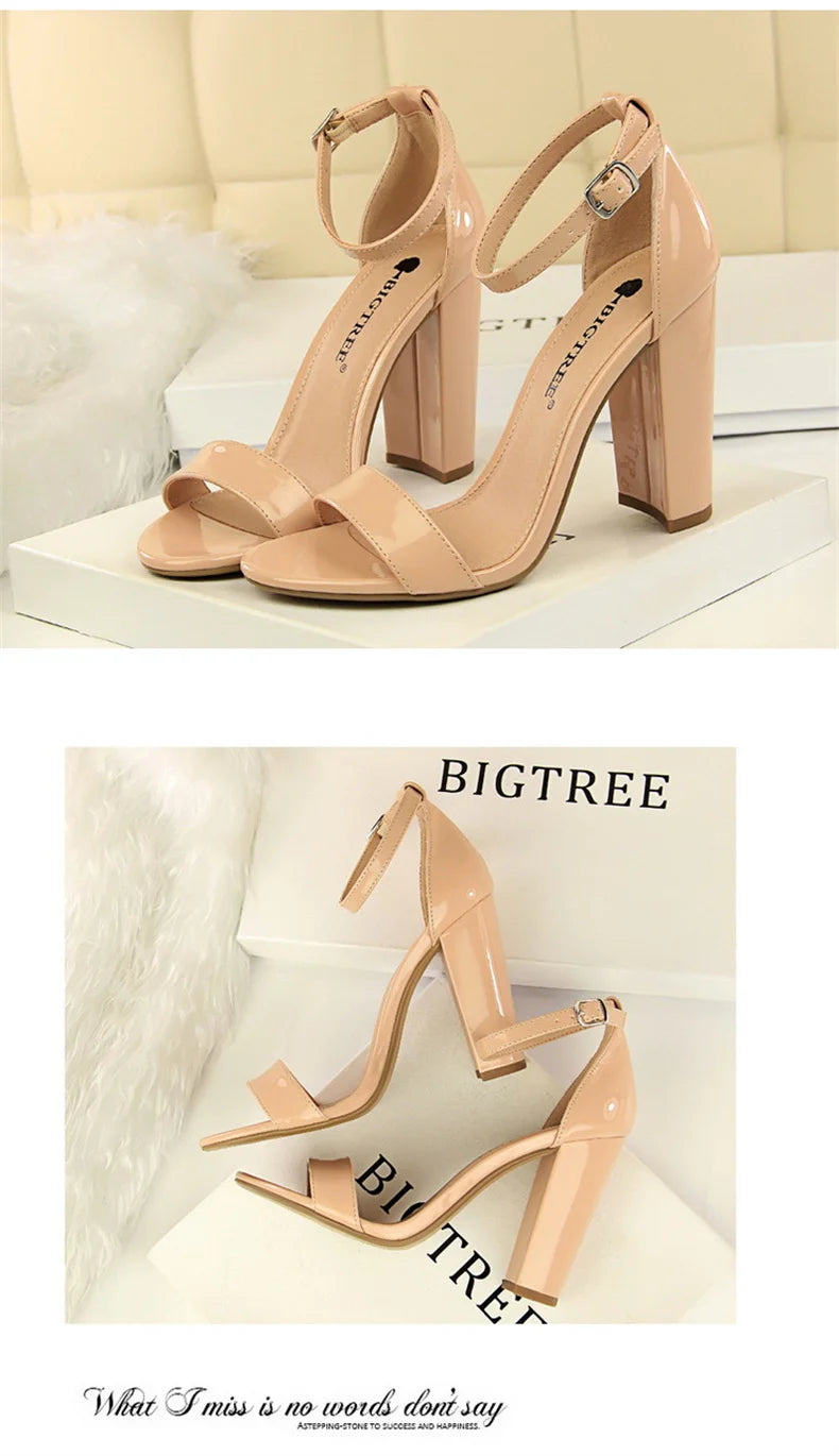 Summer Women’s Gladiator Block Heel Sandals