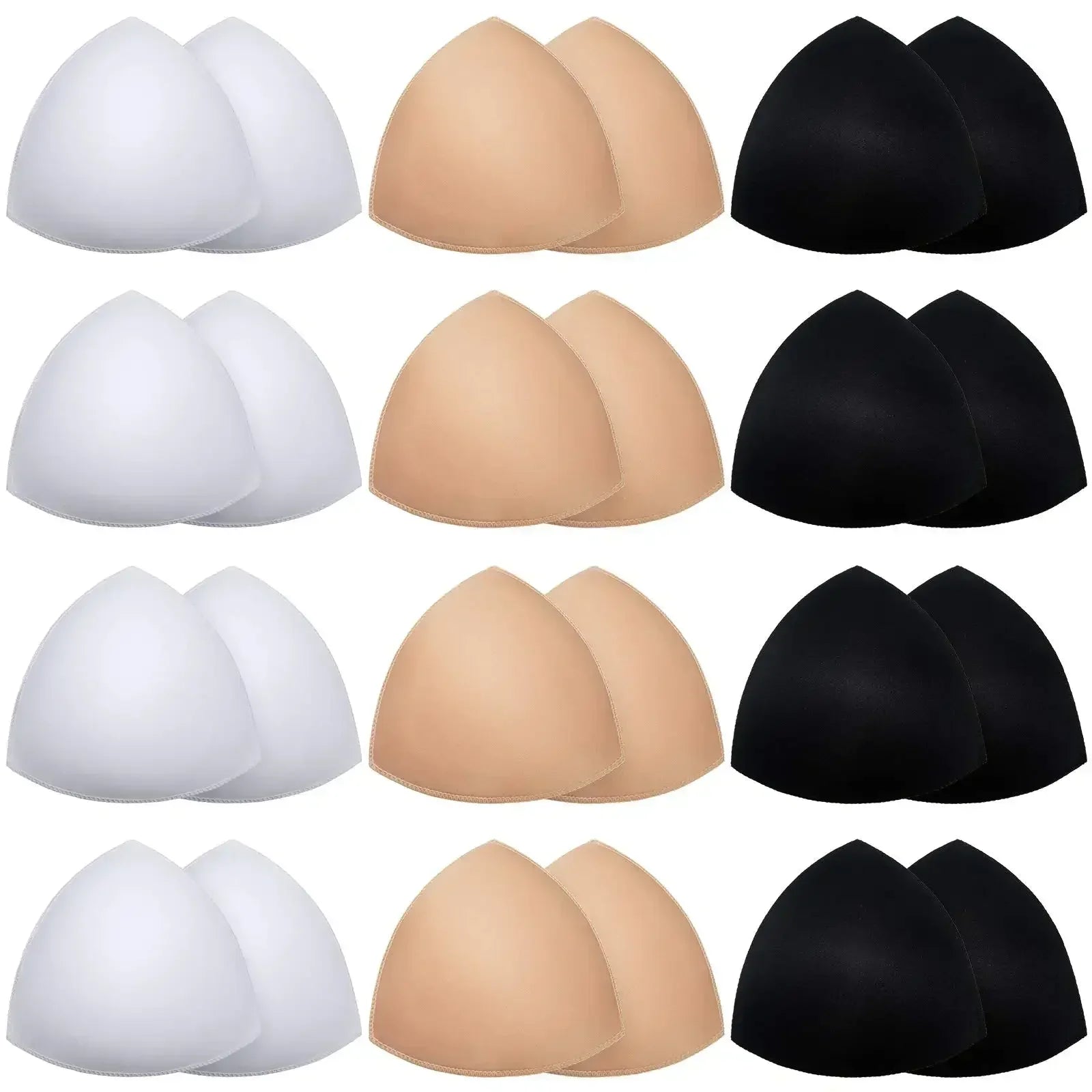 2025 Triangle Sponge Push Up Bra Pads Set for Women Invisible Insert Swimsuit Bikini Breast Enhancers Chest Cup Pads Accessories