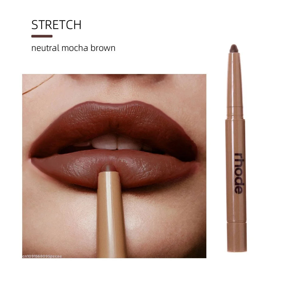 Rhod Skin Peptide Lip Shape Pen Lip Liner Long Lasting Lip Tint Pencil Pen Makeup Lipstick Powder Blusher Gloss Makeup Lipliner
