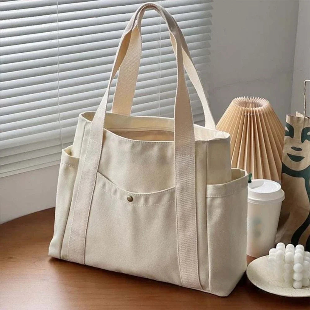=Women’s Casual Canvas Commuter Tote Bag