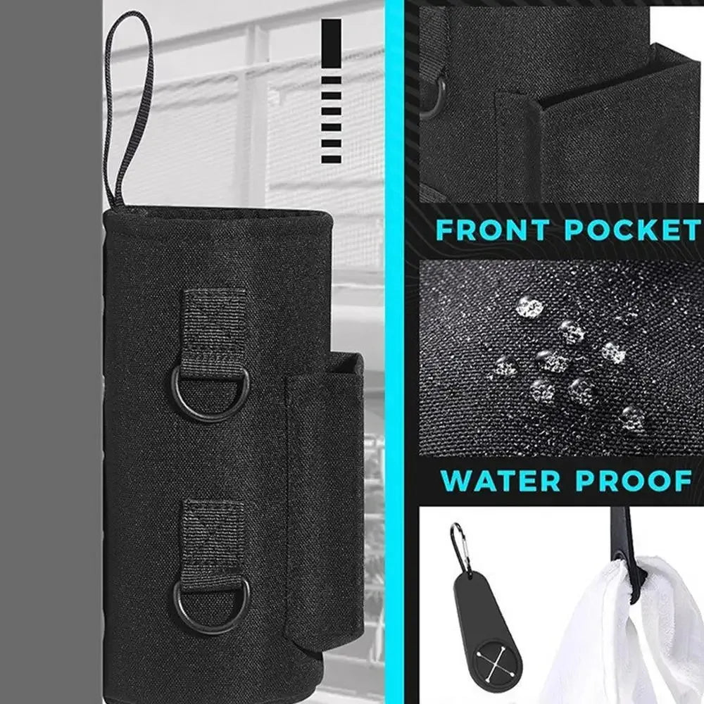 Magnetic Gym Water Bottle Bag Non Slip Magnetic Gym Sling Bag Portable Magnetic Water Bottle Carrier Holder for Gym Accessories