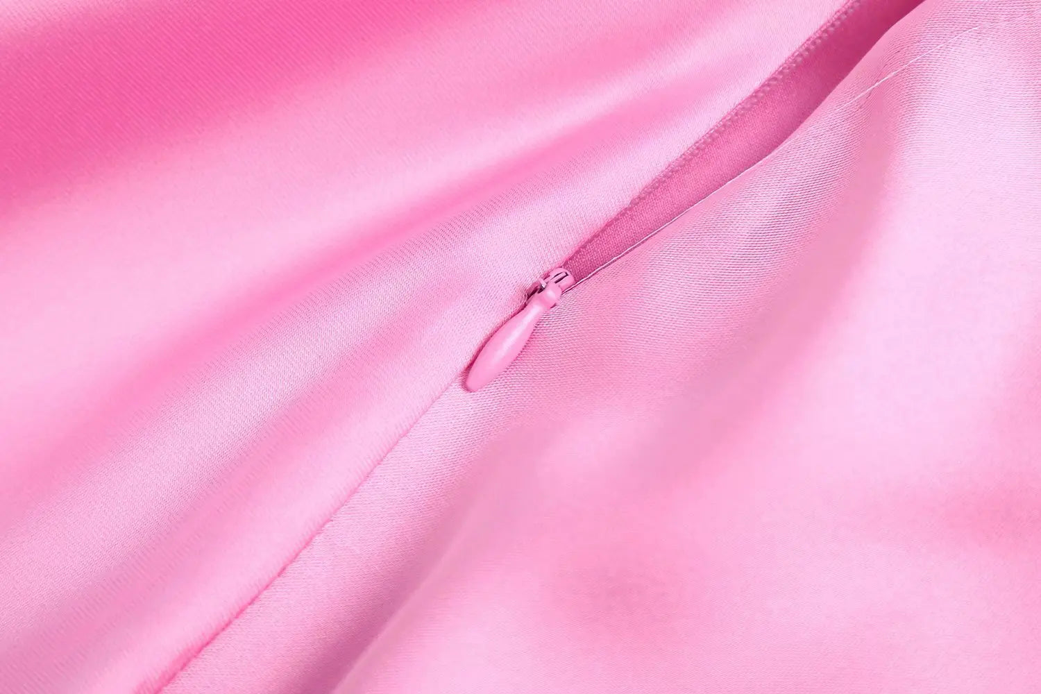 Suninheart Mid-calf Satin Dress Elegant Pink Sexy Sleeveless Cut Out Party Dresses Casual Holiday Birthday Women Clothing