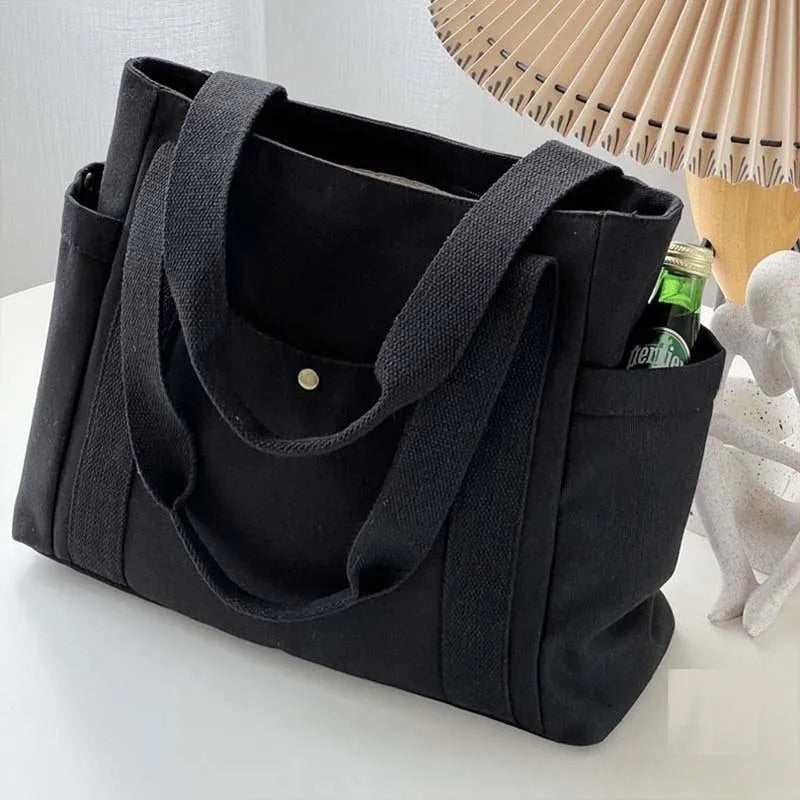 =Women’s Casual Canvas Commuter Tote Bag