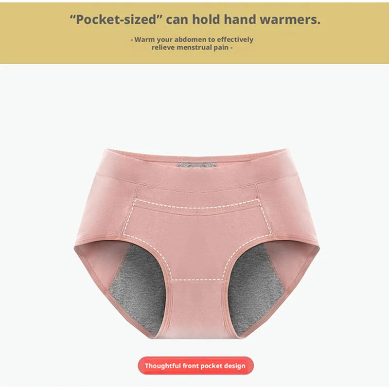 4PCS Women'S Menstrual Panties High Waist Cotton Briefs Lingerie Physiological Pants Leak Proof Underwear Ladies Period Panty