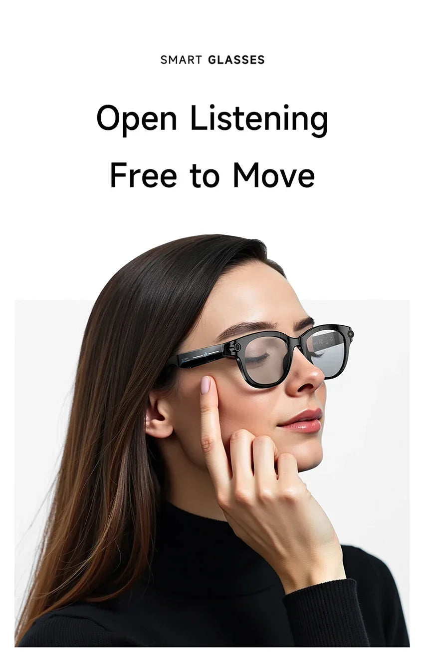 New Smart AI Glasses 800W Shooting Camera HD Photo Video Voice Call Translation Waterproof Bluetooth AI Motorcycle Glasses
