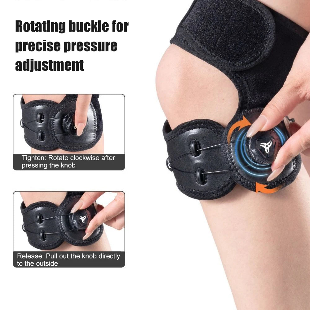 1Pcs Adjustable Knob Patella Knee Brace, Patellar Tendon Support for Men Women, Soccer, Running, Basketball, Tendonitis, Squats