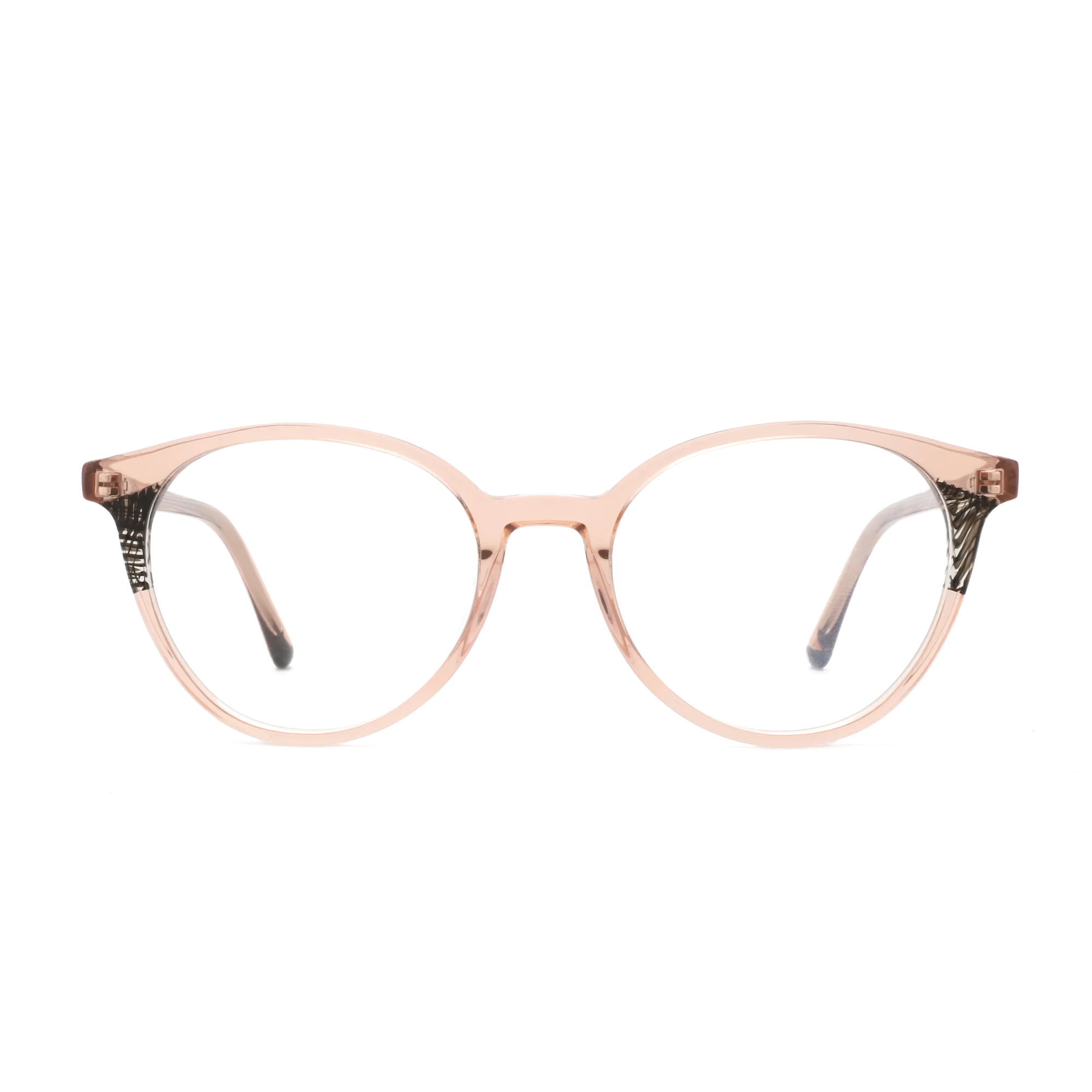 ZENOTTIC Fashion Unisex Round Non Prescription Optical Glasses Frame Clear Lens Comfortable Daily Casual Eyewear