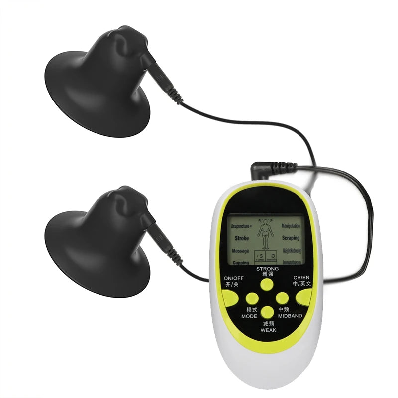 Electric Shock Nipple Sucker Enlarger Nipple Clamp Pussy Pump Clit Clip Vacuum Stimulate Breast Enlarger Sextoy For Women Men SM