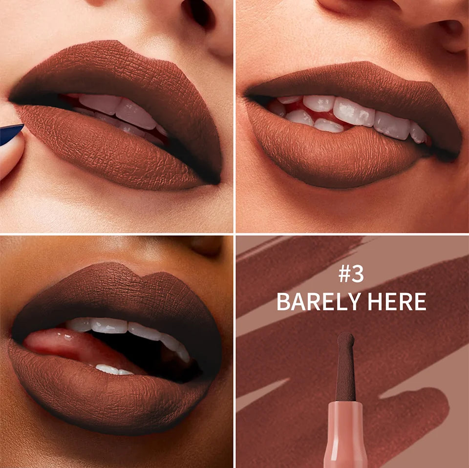 Lakerain Inno Ballpoint Pen Style Lip Liner Long-lasting Non-fading Lip Makeup Lip Line Pen for Clear Definition
