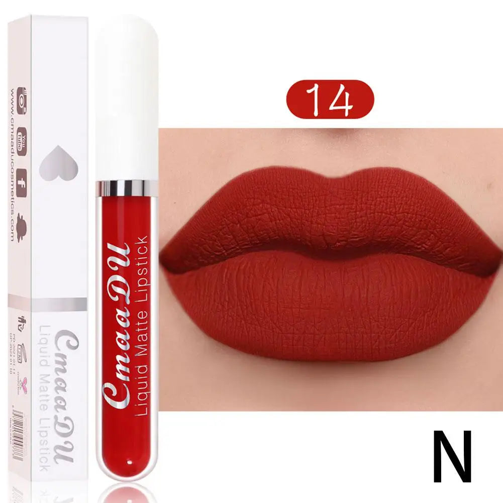 18-Color Waterproof Matte Liquid Lipstick