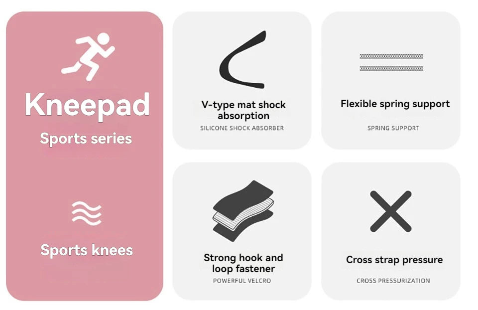 GTUBIKE 1PCS Thin Cross Sports Knee Brace Meniscus Protection Knee Support for Running Sports Non-Slip Compression Knee Sleeve