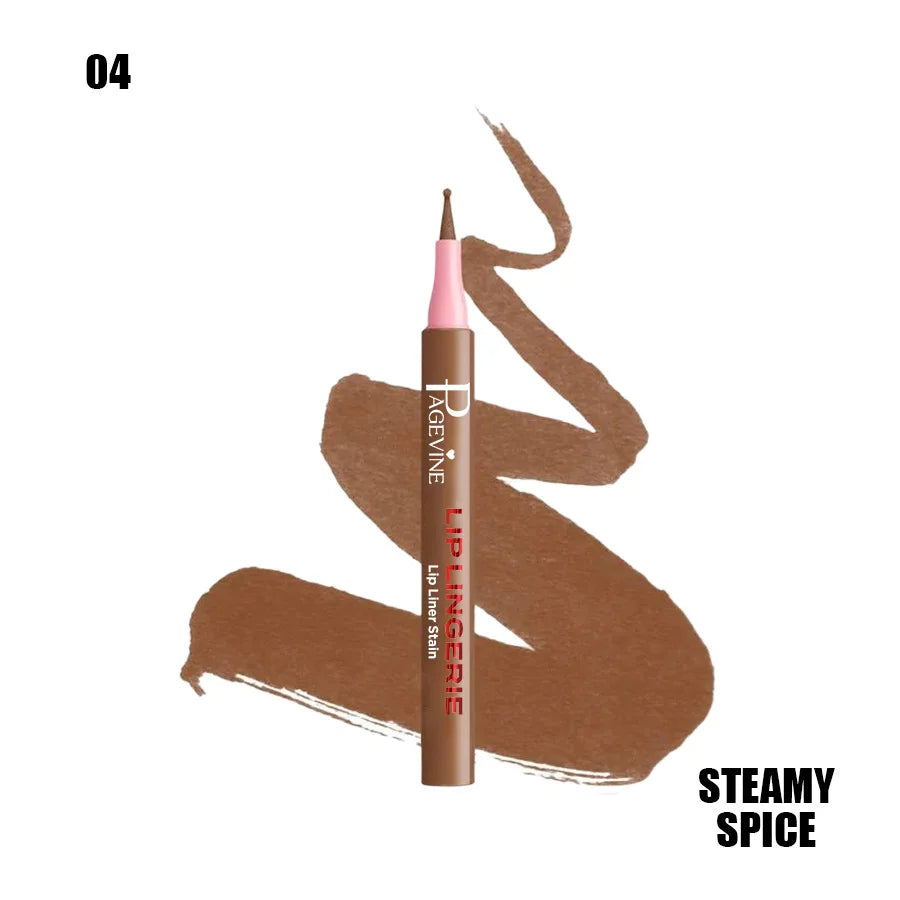 Round Tip Lip Makeup Pencil Natural Color Long Lasting Waterproof Smudge-Proof Smooth Application Lip Liner